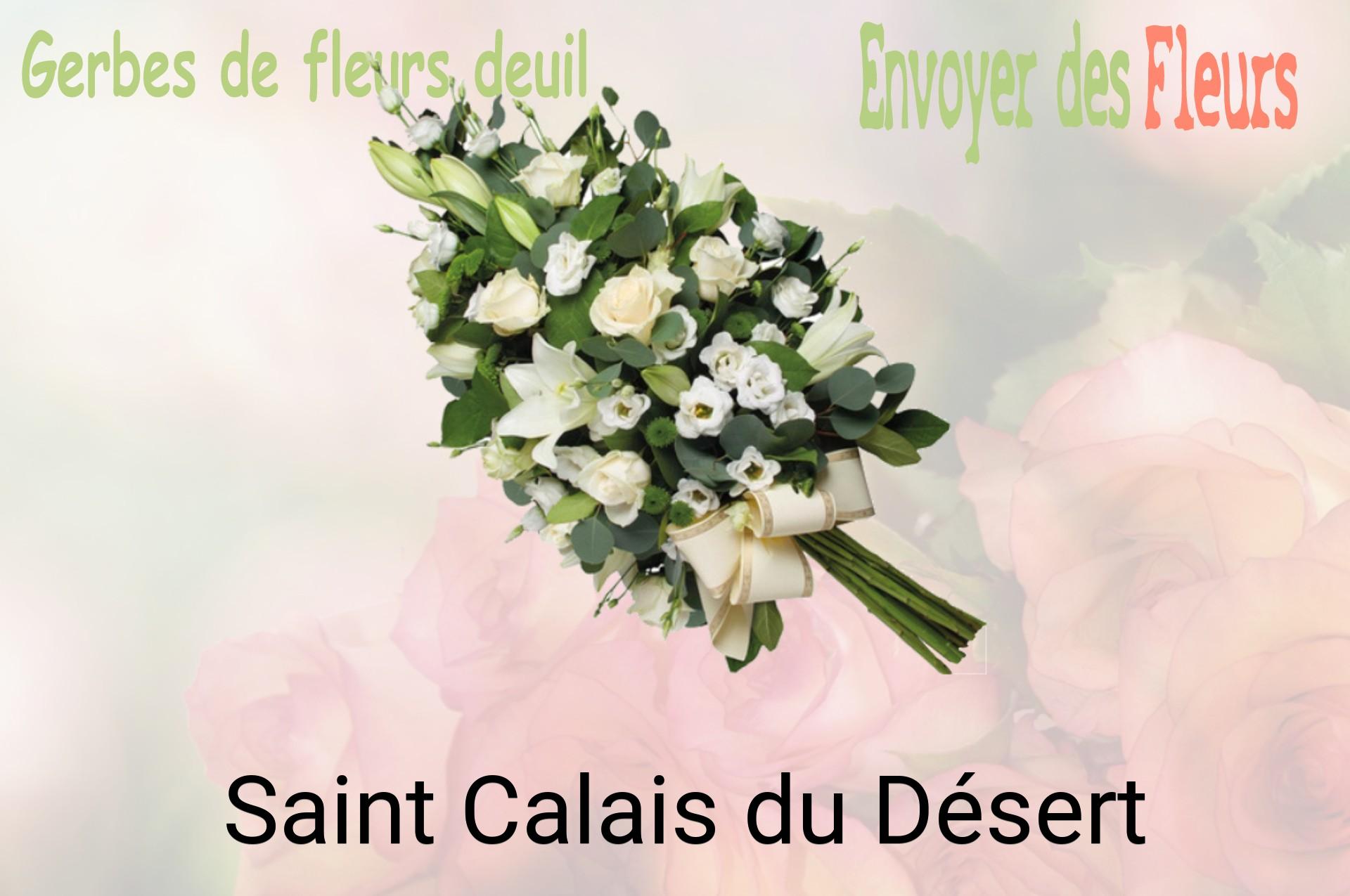 Gerbe de fleurs de deuil livrée à Saint-Calais-du-Désert